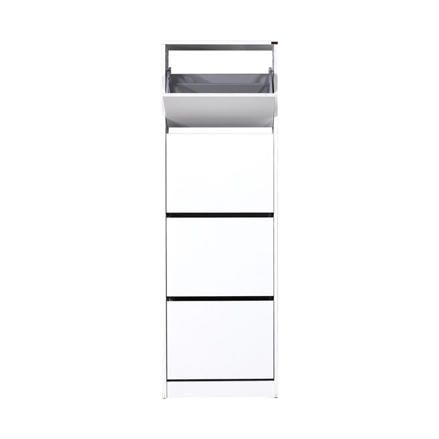 Flat Duo 4 Katlı Ayakkabılık-Mat Beyaz 51x157x26 cm (GxYxD) - 2