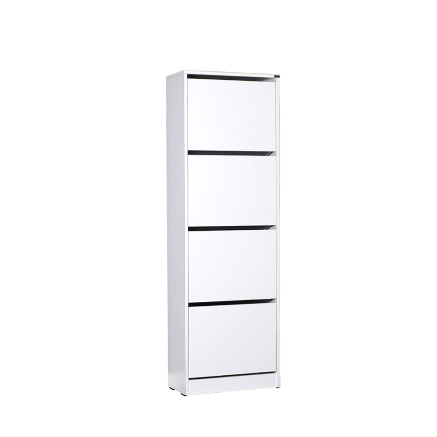 Flat Duo 4 Katlı Ayakkabılık-Mat Beyaz 51x157x26 cm (GxYxD) - 3