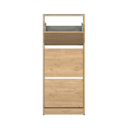 Flat Duo 3 Katlı Ayakkabılık - Florida Meşe 51x119x26 cm - 3