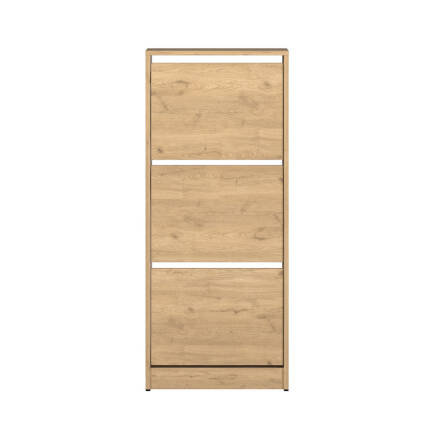 Flat Duo 3 Katlı Ayakkabılık - Florida Meşe 51x119x26 cm - 2