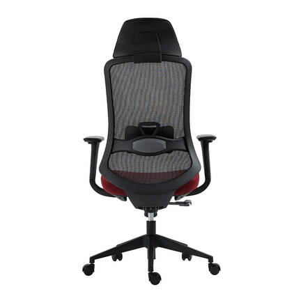 Flex Yönetici ve Ofis Koltuğu-File Kumaş-Koyu Kırmızı 66,5x124,5-134,5x56 cm (GxYxD) - 4