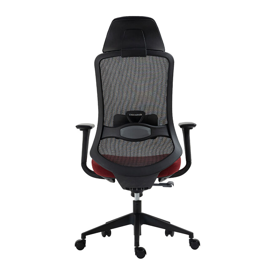 Flex Yönetici ve Ofis Koltuğu-File Kumaş-Koyu Kırmızı 66,5x124,5-134,5x56 cm (GxYxD) - 4