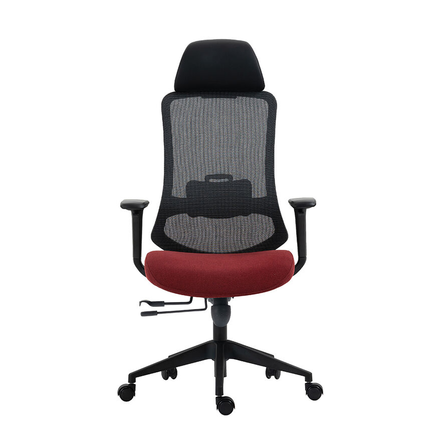 Flex Yönetici ve Ofis Koltuğu-File Kumaş-Koyu Kırmızı 66,5x124,5-134,5x56 cm (GxYxD) - 2