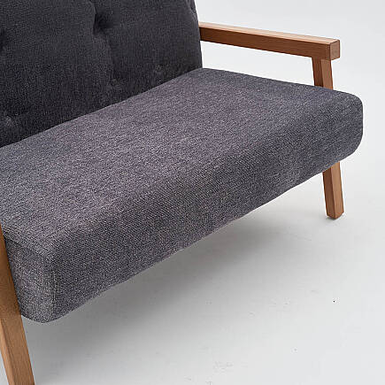 Form İkili Koltuk - Antrasit 114x80x83 cm - 5