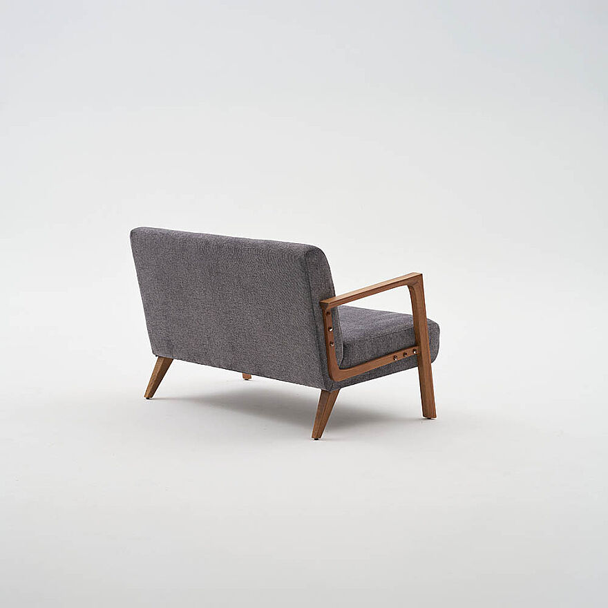 Form İkili Koltuk - Antrasit 114x80x83 cm - 6