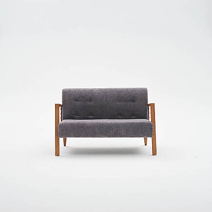 Form İkili Koltuk - Antrasit 114x80x83 cm - 4