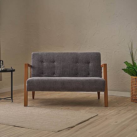 Form İkili Koltuk - Antrasit 114x80x83 cm (1)