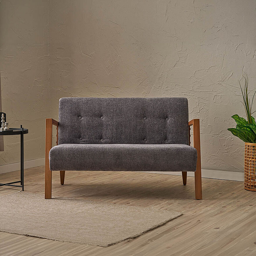 Form İkili Koltuk - Antrasit 114x80x83 cm - 2