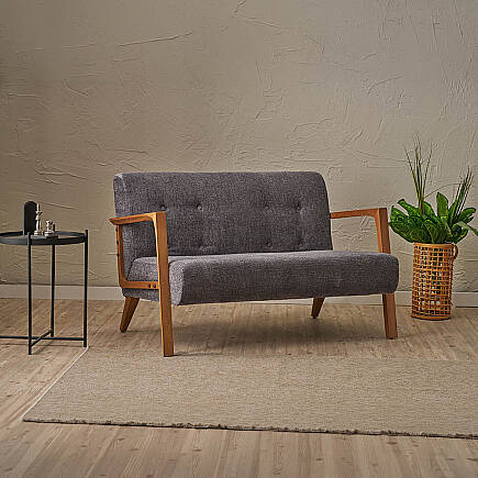 Form İkili Koltuk - Antrasit 114x80x83 cm