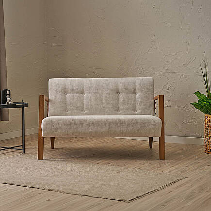 Form İkili Koltuk - Krem 114x80x83 cm (1)