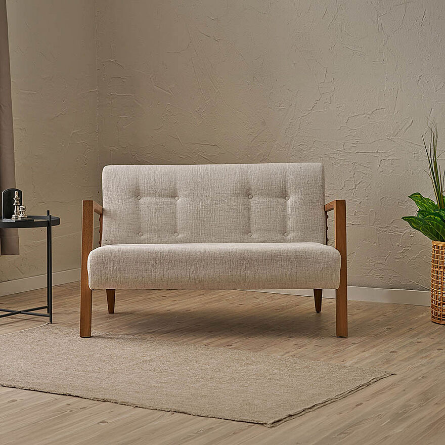 Form İkili Koltuk - Krem 114x80x83 cm - 2