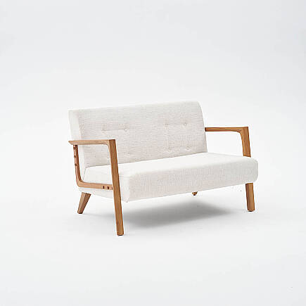 Form İkili Koltuk - Krem 114x80x83 cm - 3