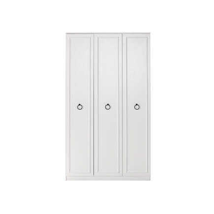 Hampton 3 Kapılı Gardırop-Mat Beyaz 103x185x52 cm (GxYxD) - 3
