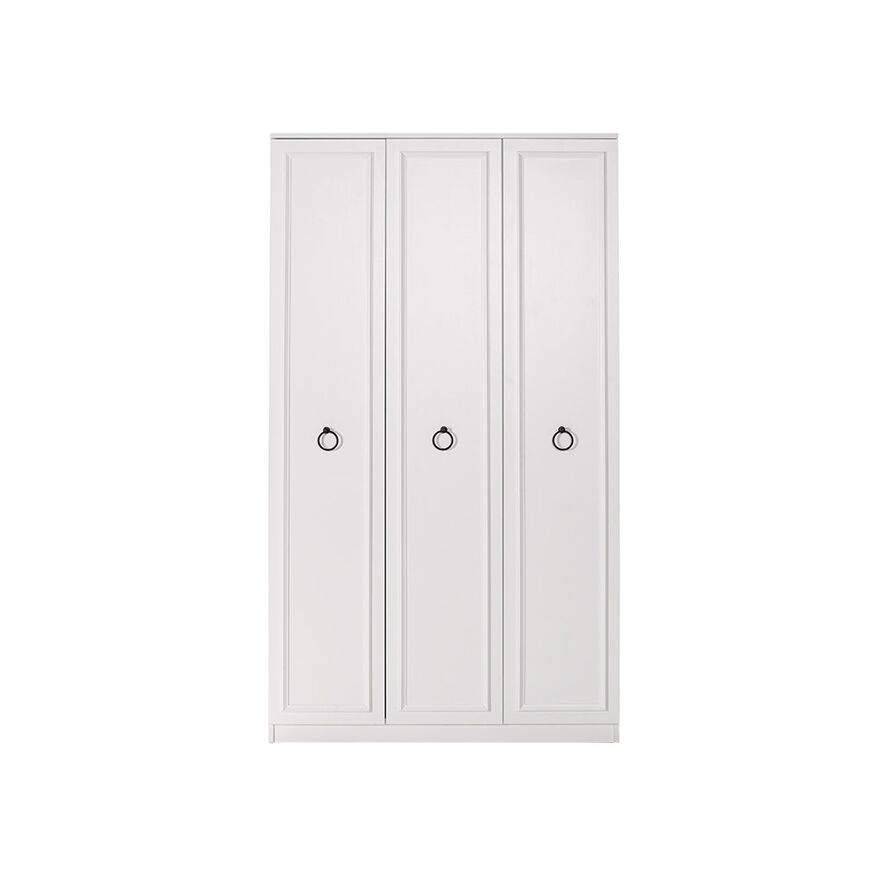 Hampton 3 Kapılı Gardırop-Mat Beyaz 103x185x52 cm (GxYxD) - 3