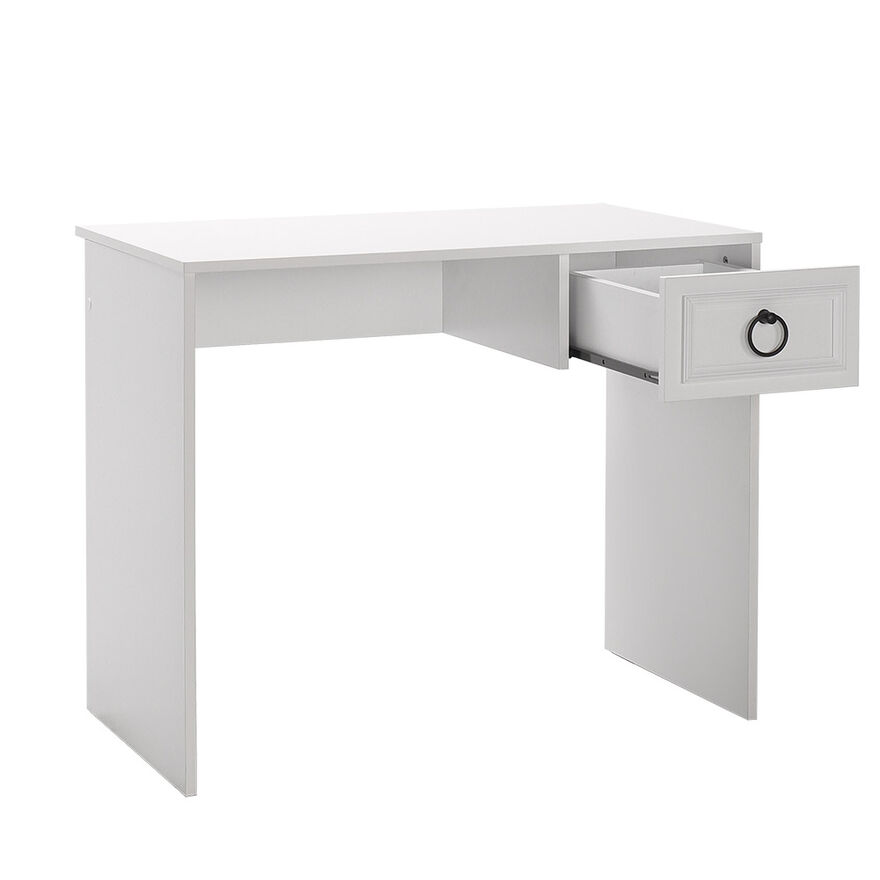 Hampton Çekmeceli Çalışma Masası-Mat Beyaz 90x75x51 cm (GxYxD) - 4