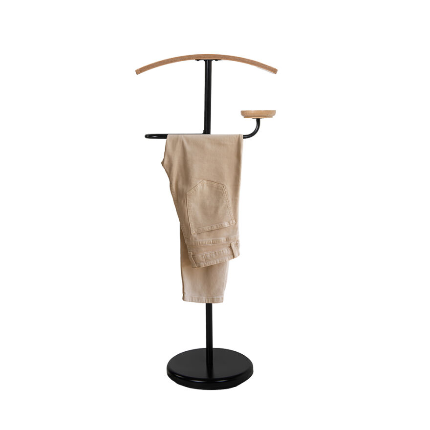 Handy Mate Grazia Metal/Ahşap Dilsiz Uşak-Siyah/Meşe 46x109x105 cm - 2