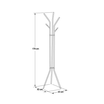 Handy Mate Maximo Çok Kollu Metal Askılık-Siyah 43x179x43 cm - 7