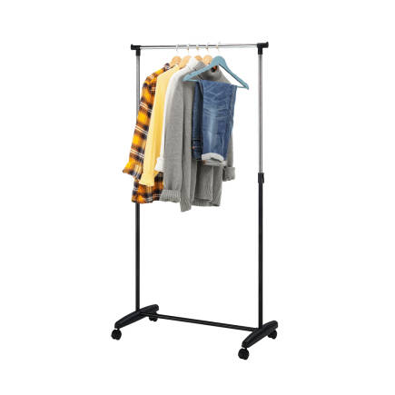 Handy Mate Nario Yükseklik Ayarlı Elbise Askısı-Siyah/Krom 85x95-160x43 cm - 3