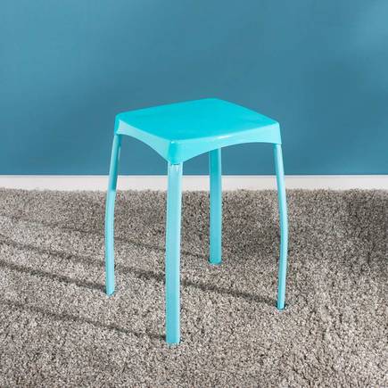 Handy Mate Star Parlak Renkli Tabure-Mavi 30x46x30 cm (GxYxD) - 5