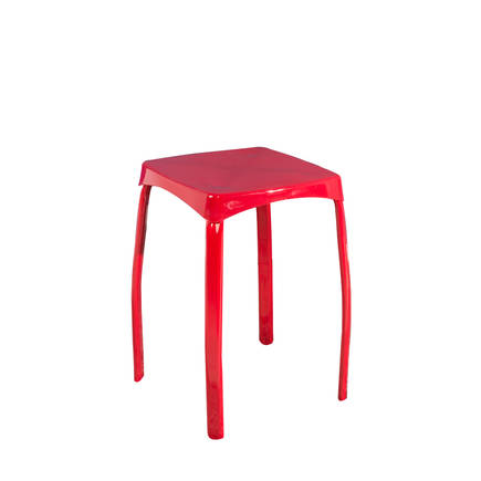 Handy Mate Star Parlak Renkli Tabure-Kırmızı 30x46x30 cm (GxYxD) - 2
