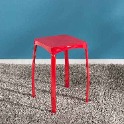 Handy Mate Star Parlak Renkli Tabure-Kırmızı 30x46x30 cm (GxYxD) - 4