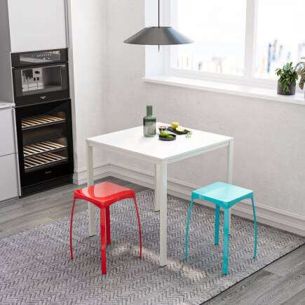 Handy Mate Star Parlak Renkli Tabure-Kırmızı 30x46x30 cm (GxYxD) - 3