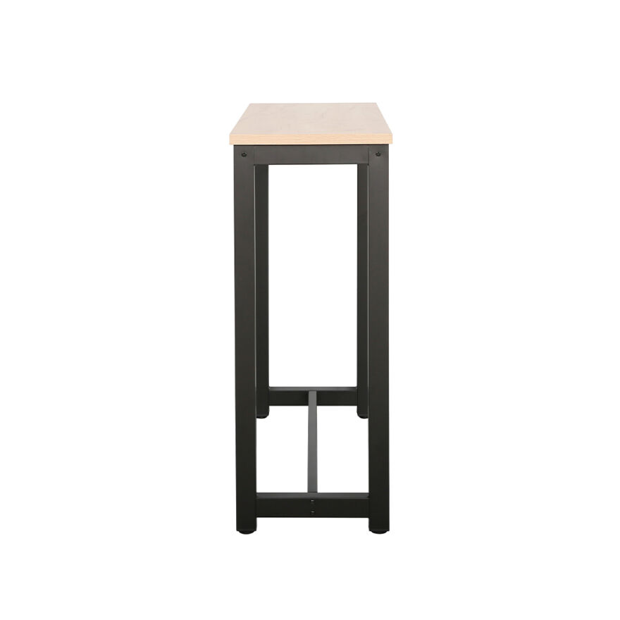 High-Rise 2 Tabureli Yüksek Ayaklı Yemek Masası - Ceviz/ Siyah 120x40x100 - 7