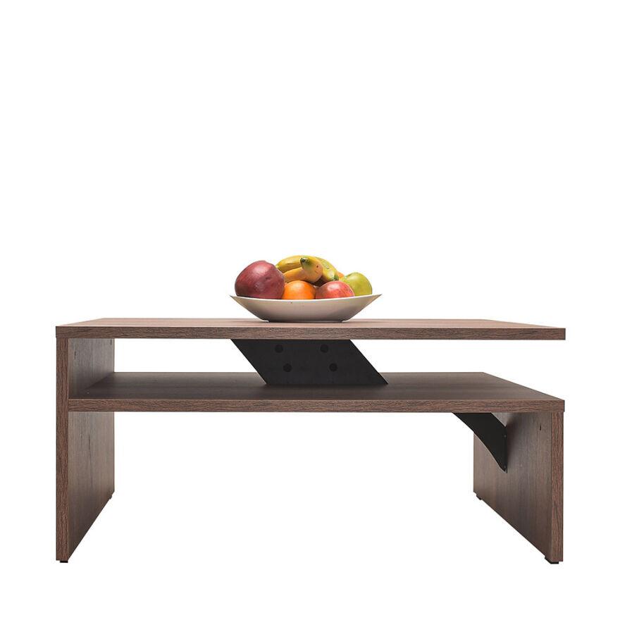 Level Kare Orta Sehpa - Koyu Ceviz (Oslo Ceviz) 90x42x90 cm (GxYxD) - 4