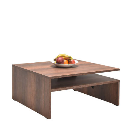 Level Kare Orta Sehpa - Koyu Ceviz (Oslo Ceviz) 90x42x90 cm (GxYxD) - 5