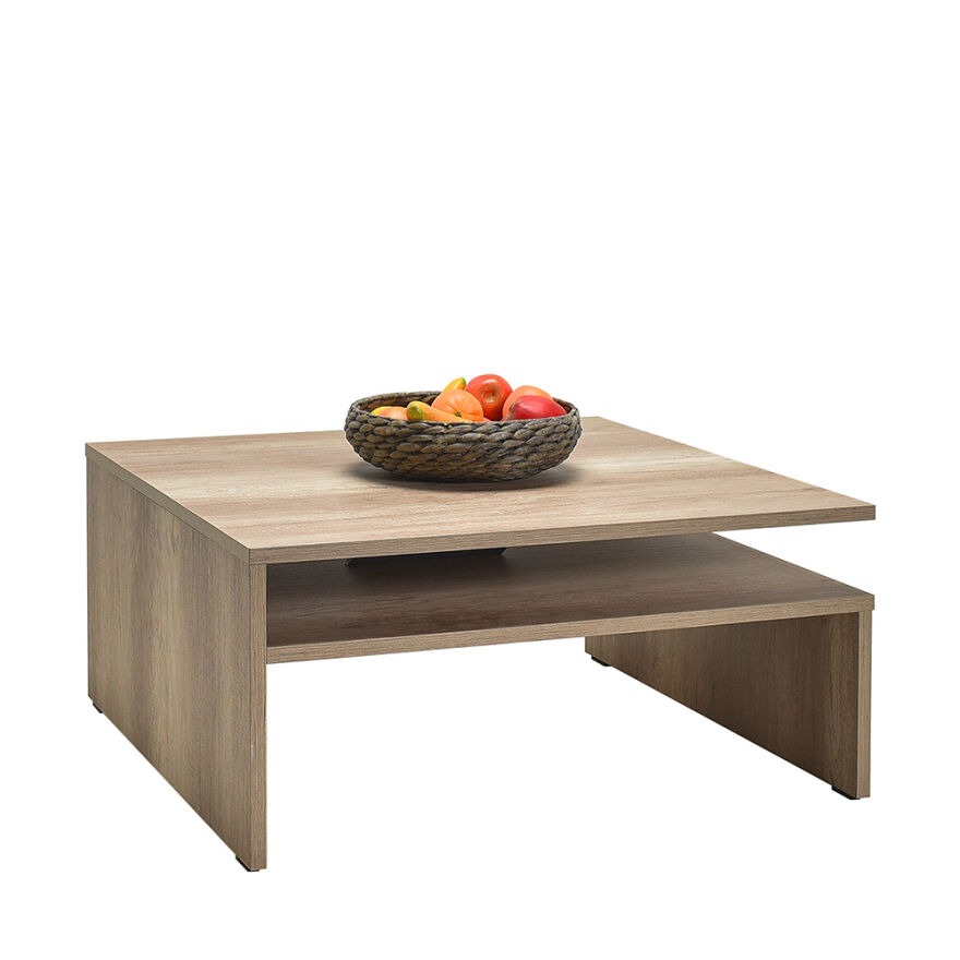 Level Kare Orta Sehpa - Açık Ceviz (Tori) 90x42x90 cm (GxYxD) - 4