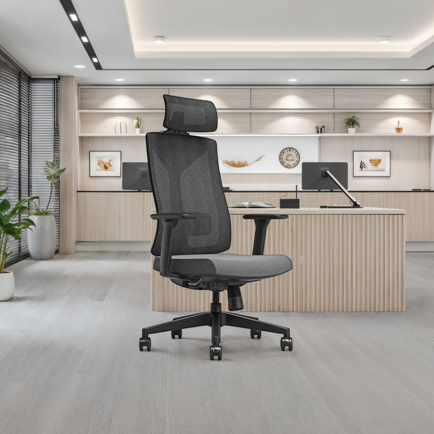 Leader File Sırtlı Multi Mekanizma Ofis Koltuğu-Siyah 67x118-5-128,5x 70 cm (GxYxD) - 4
