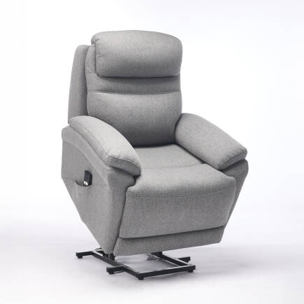 Lisbon Power Lift Otomatik Mekanizmalı Baba ve TV Koltuğu Bej-Gri Kumaş 88x99x106 cm - 19