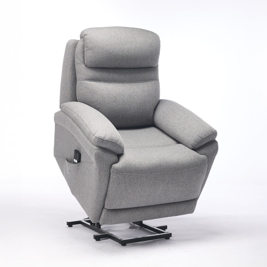 Lisbon Power Lift Otomatik Mekanizmalı Baba ve TV Koltuğu Bej-Gri Kumaş 88x99x106 cm - 19