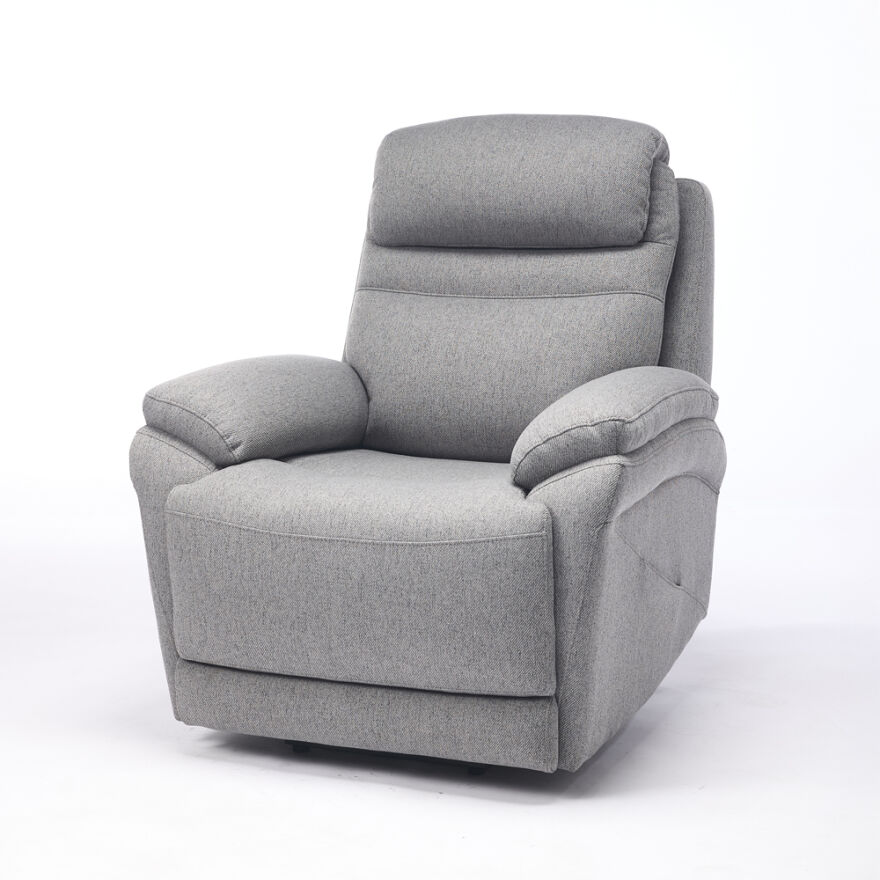 Lisbon Power Lift Otomatik Mekanizmalı Baba ve TV Koltuğu Bej-Gri Kumaş 88x99x106 cm - 9