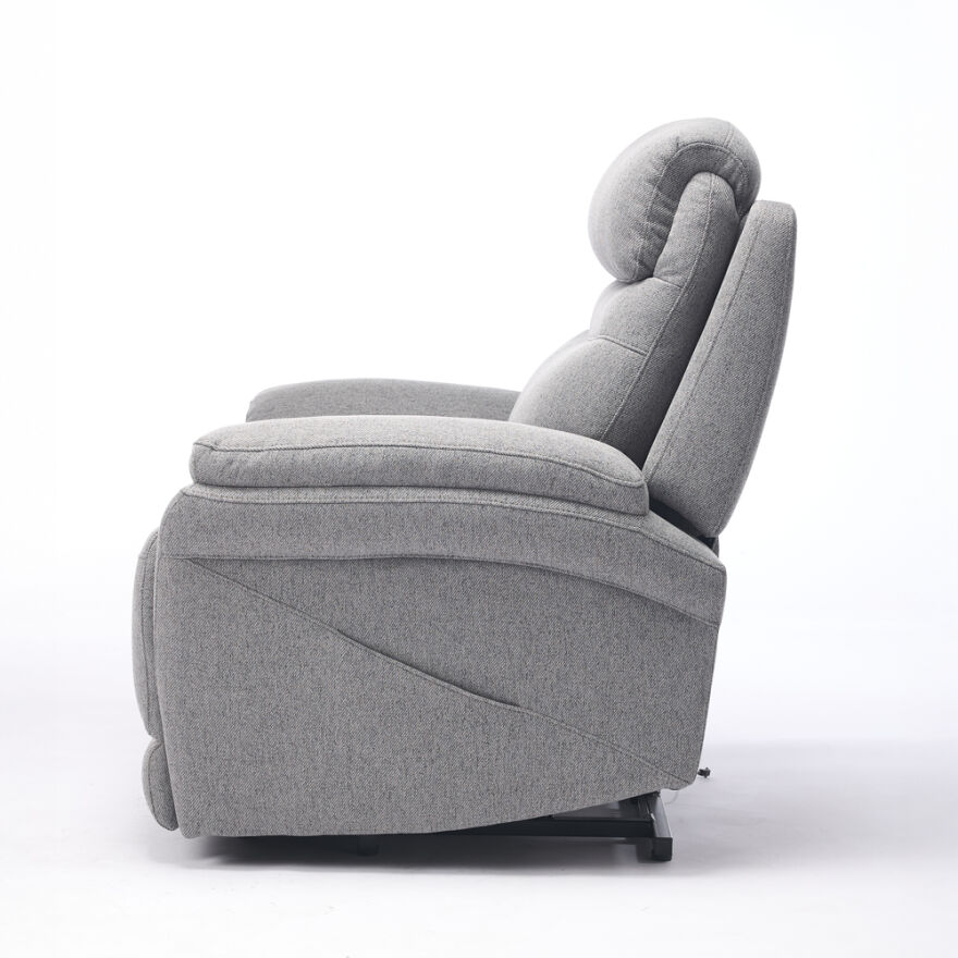 Lisbon Power Lift Otomatik Mekanizmalı Baba ve TV Koltuğu Bej-Gri Kumaş 88x99x106 cm - 8