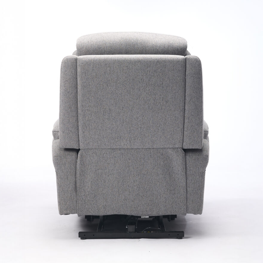 Lisbon Power Lift Otomatik Mekanizmalı Baba ve TV Koltuğu Bej-Gri Kumaş 88x99x106 cm - 6