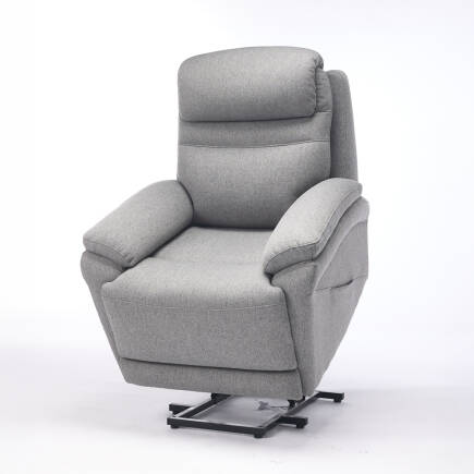 Lisbon Power Lift Otomatik Mekanizmalı Baba ve TV Koltuğu Bej-Gri Kumaş 88x99x106 cm - 20