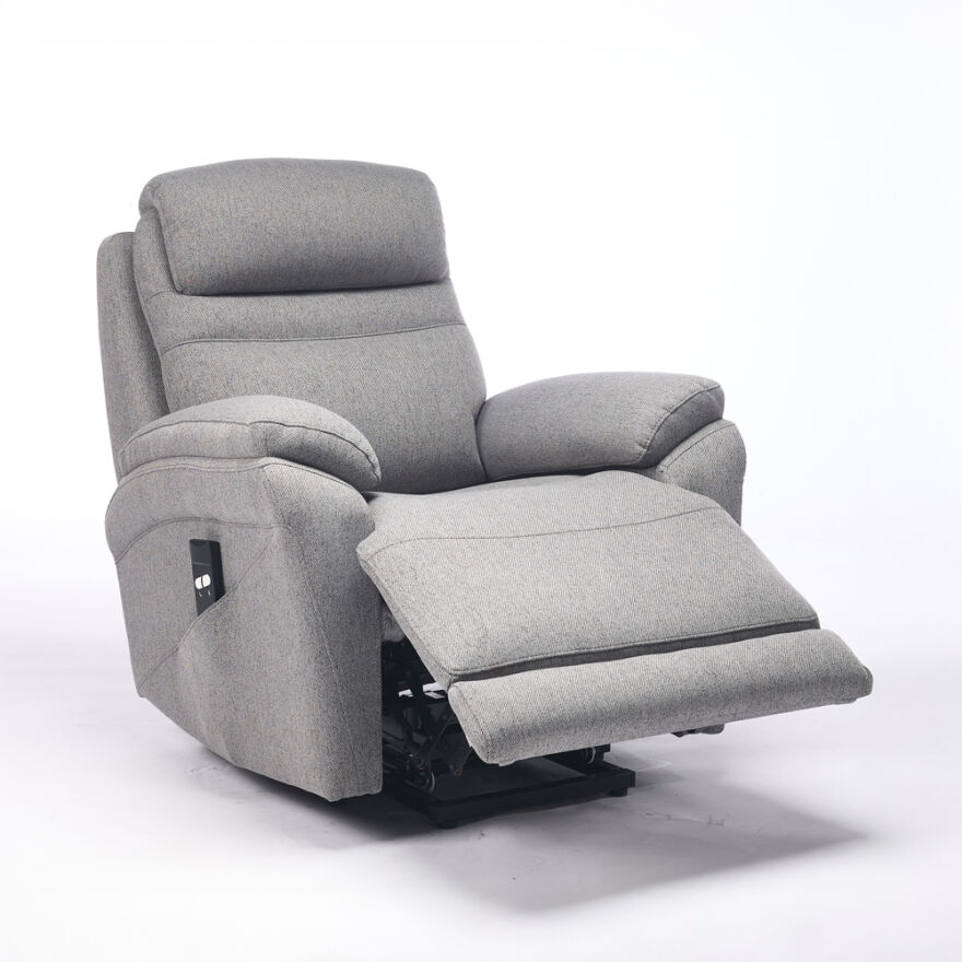 Lisbon Power Lift Otomatik Mekanizmalı Baba ve TV Koltuğu Bej-Gri Kumaş 88x99x106 cm - 15