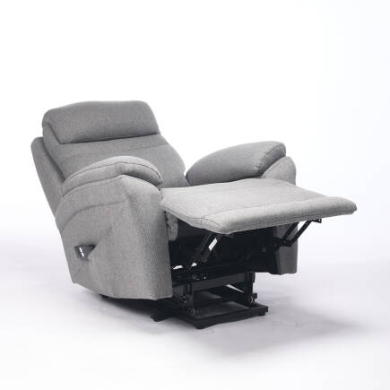 Lisbon Power Lift Otomatik Mekanizmalı Baba ve TV Koltuğu Bej-Gri Kumaş 88x99x106 cm - 16