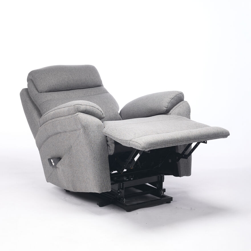 Lisbon Power Lift Otomatik Mekanizmalı Baba ve TV Koltuğu Bej-Gri Kumaş 88x99x106 cm - 16