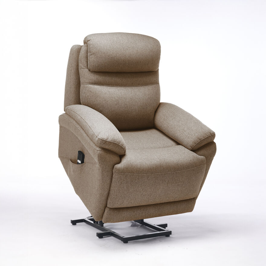 Lisbon Power Lift Otomatik Mekanizmalı Baba ve TV Koltuğu Vizon Kumaş 88x99x106 cm - 15