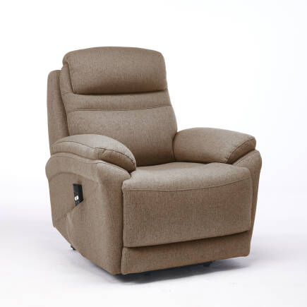 Lisbon Power Lift Otomatik Mekanizmalı Baba ve TV Koltuğu Vizon Kumaş 88x99x106 cm - 4