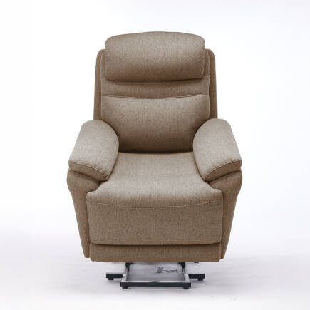 Lisbon Power Lift Otomatik Mekanizmalı Baba ve TV Koltuğu Vizon Kumaş 88x99x106 cm - 11