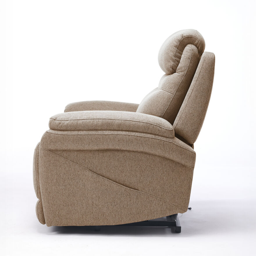 Lisbon Power Lift Otomatik Mekanizmalı Baba ve TV Koltuğu Vizon Kumaş 88x99x106 cm - 9