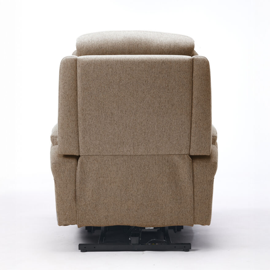 Lisbon Power Lift Otomatik Mekanizmalı Baba ve TV Koltuğu Vizon Kumaş 88x99x106 cm - 7