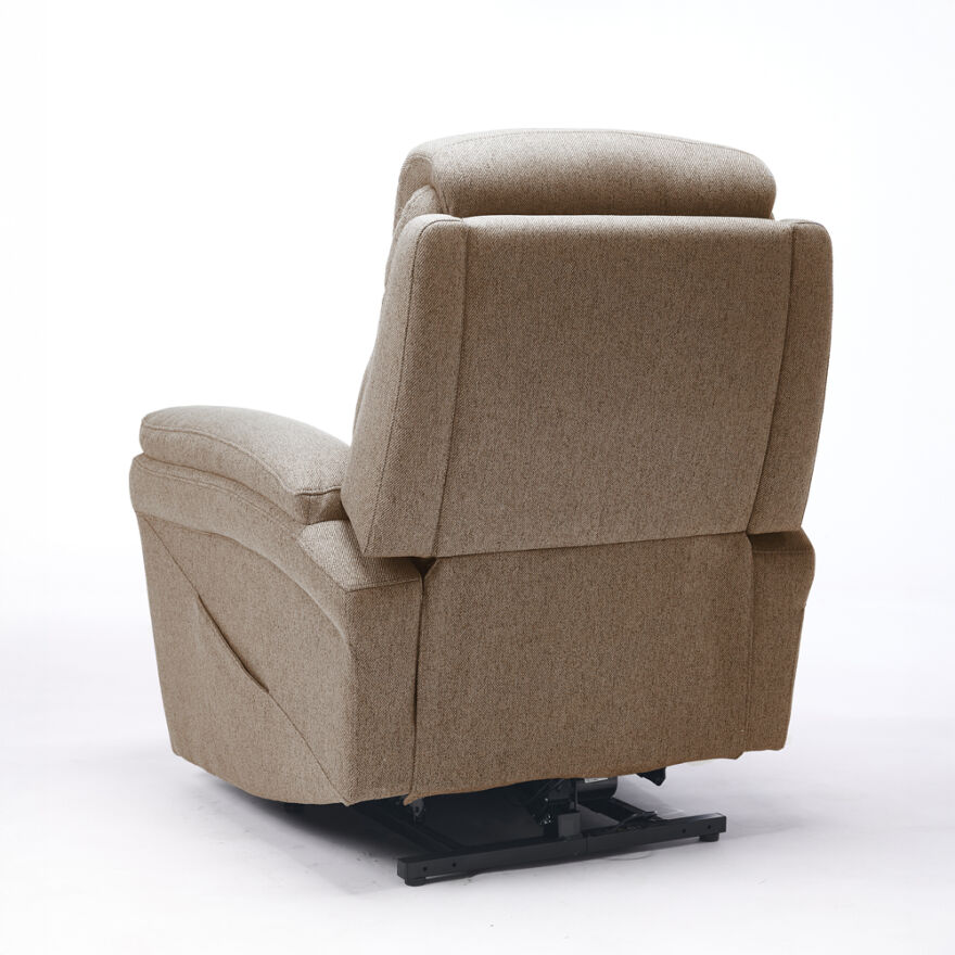 Lisbon Power Lift Otomatik Mekanizmalı Baba ve TV Koltuğu Vizon Kumaş 88x99x106 cm - 8