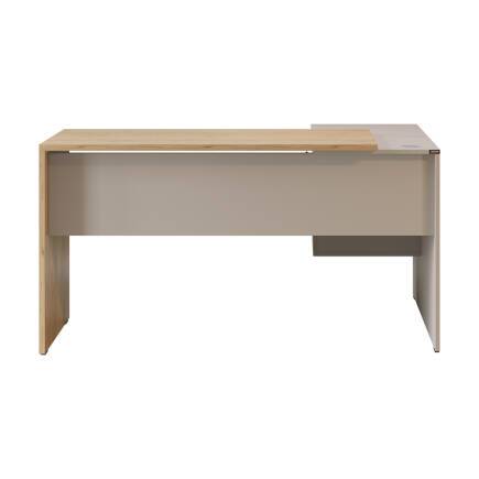 Madrid 3 Çekmeceli L Çalışma Masası - Florida Meşe/Vizon 140x75x107 cm - 9