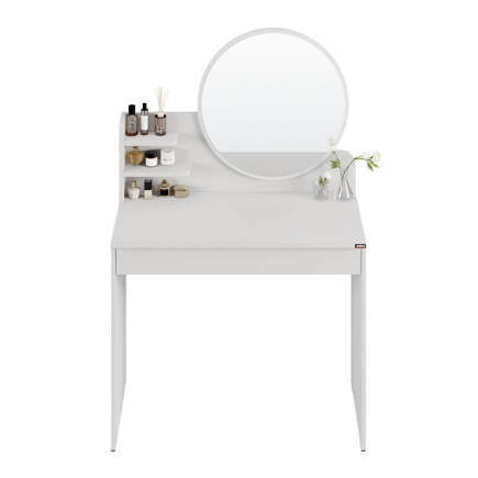 Make-Up Makyaj Masası - Diamond Beyaz 90x138x45 cm - 4