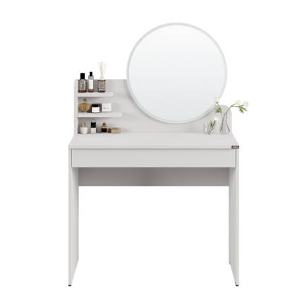Make-Up Makyaj Masası - Diamond Beyaz 90x138x45 cm - 9