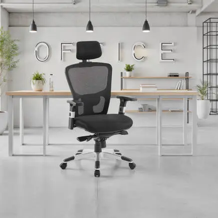 Manager Techno File Sırtlı Ofis Koltuğu-Siyah 62x120-127x59 cm (GxYxD) - 4